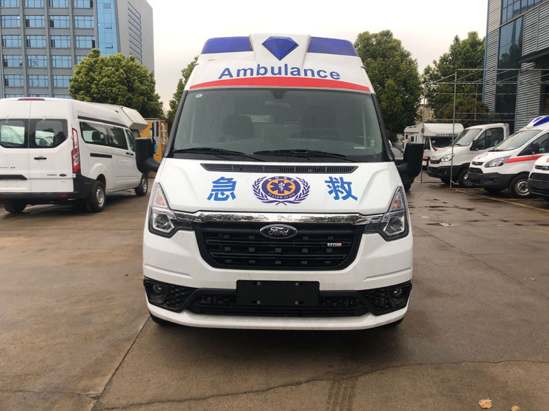 福特V348长轴高顶客运(福星顶)救护车